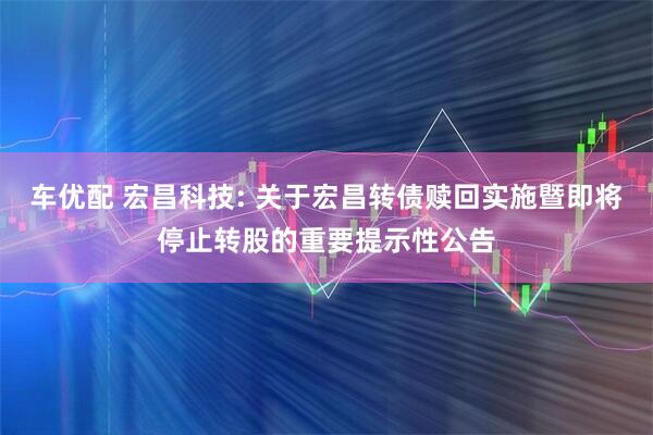 车优配 宏昌科技: 关于宏昌转债赎回实施暨即将停止转股的重要提示性公告