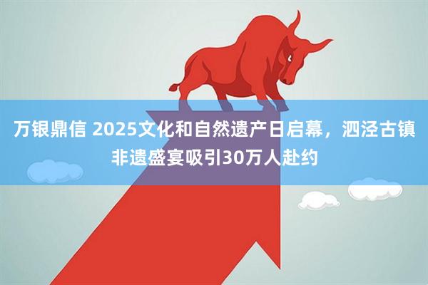 万银鼎信 2025文化和自然遗产日启幕，泗泾古镇非遗盛宴吸引30万人赴约