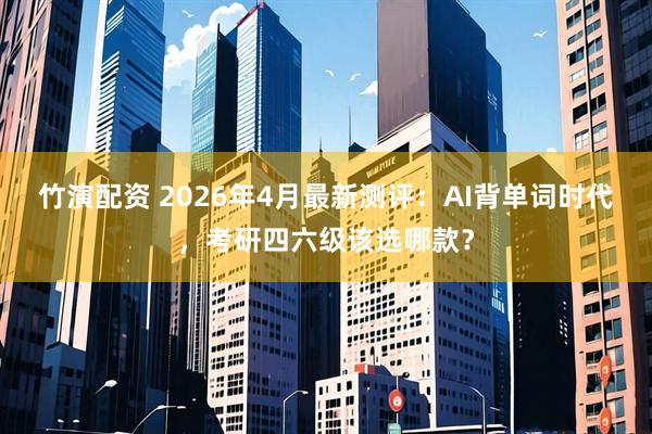 竹演配资 2026年4月最新测评：AI背单词时代，考研四六级该选哪款？